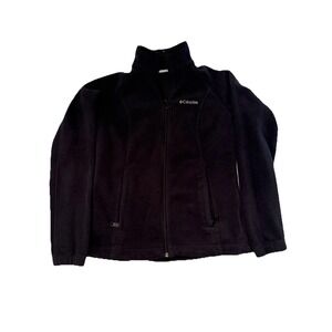 Columbia Sportswear Company Men's Fleece Jacket Zipper Front Black Size Medium